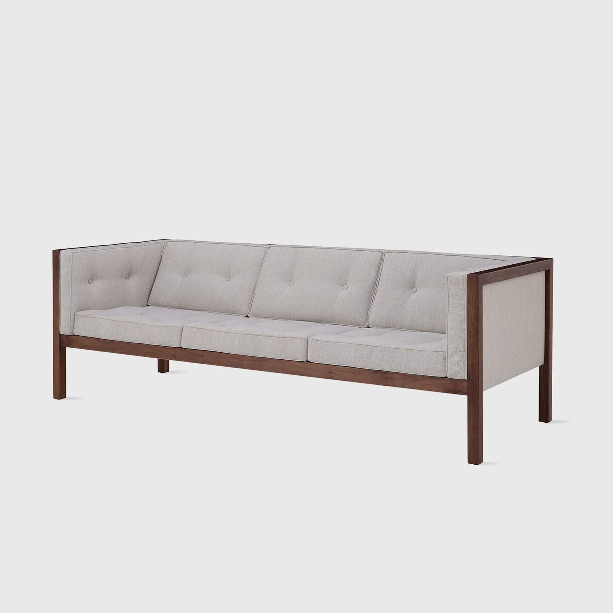 Nelson Cube Sofa, 2070mm, Walnut & Mode Clavicle