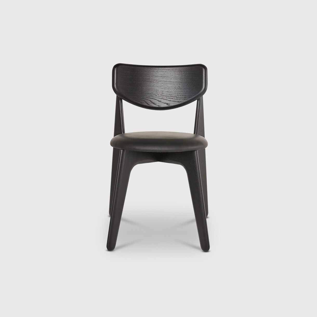 Slab Side Chair, Black, Upholstered