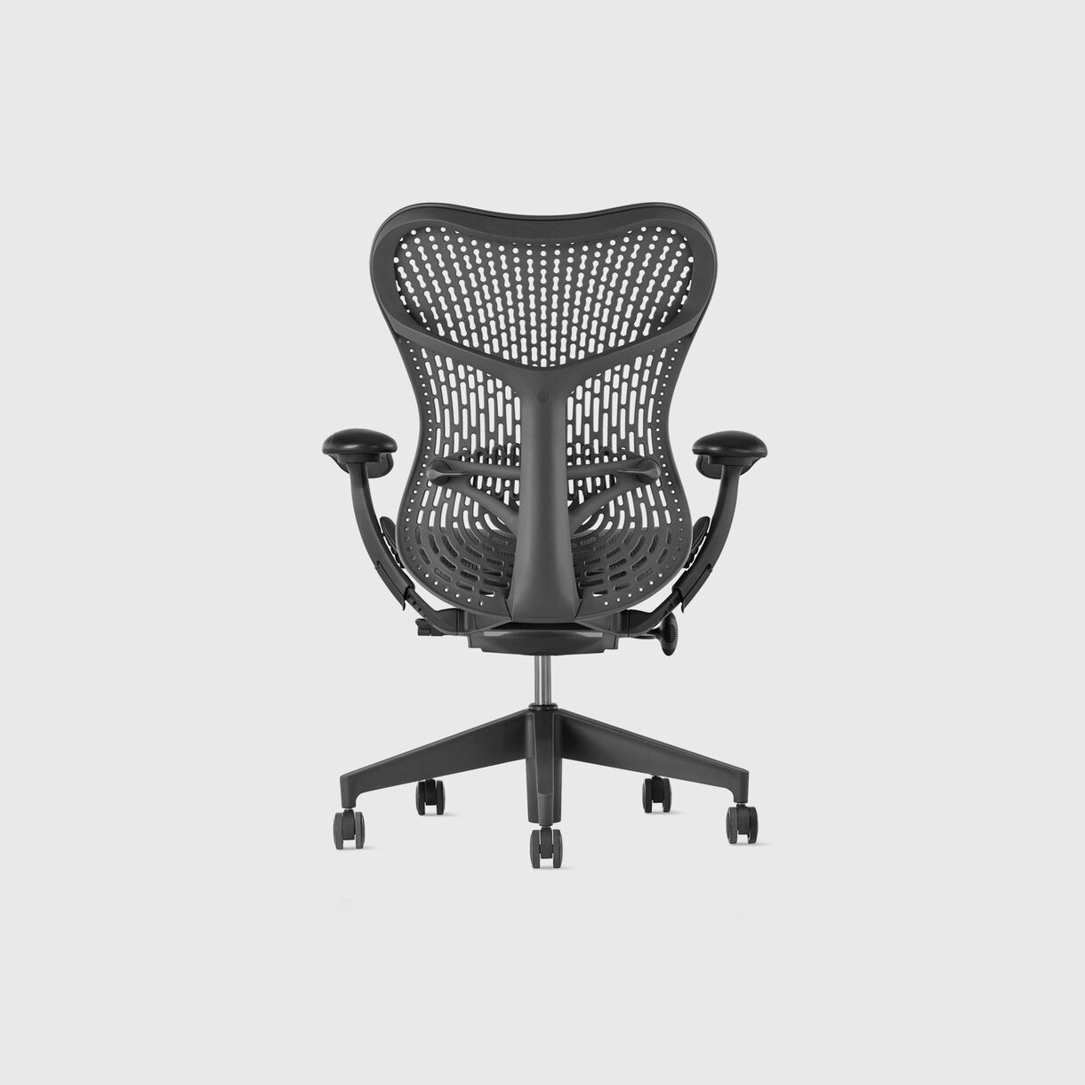Mirra 2 Work Chair - TriFlex Graphite, Graphite Base & Frame - Fully Adjustable Arms