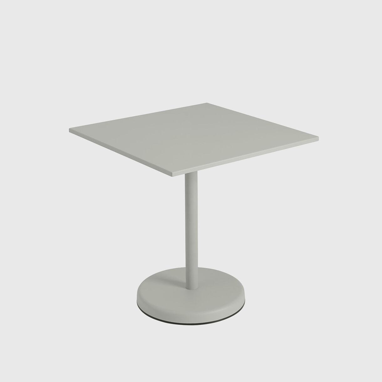 Linear Steel Cafe Table, Grey