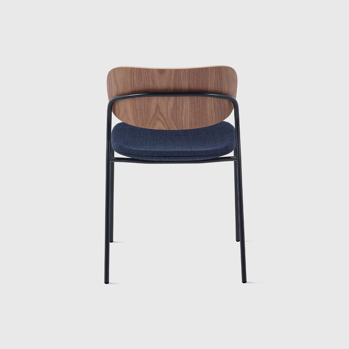 Portrait Chair, Walnut & Capri - Ink & Black