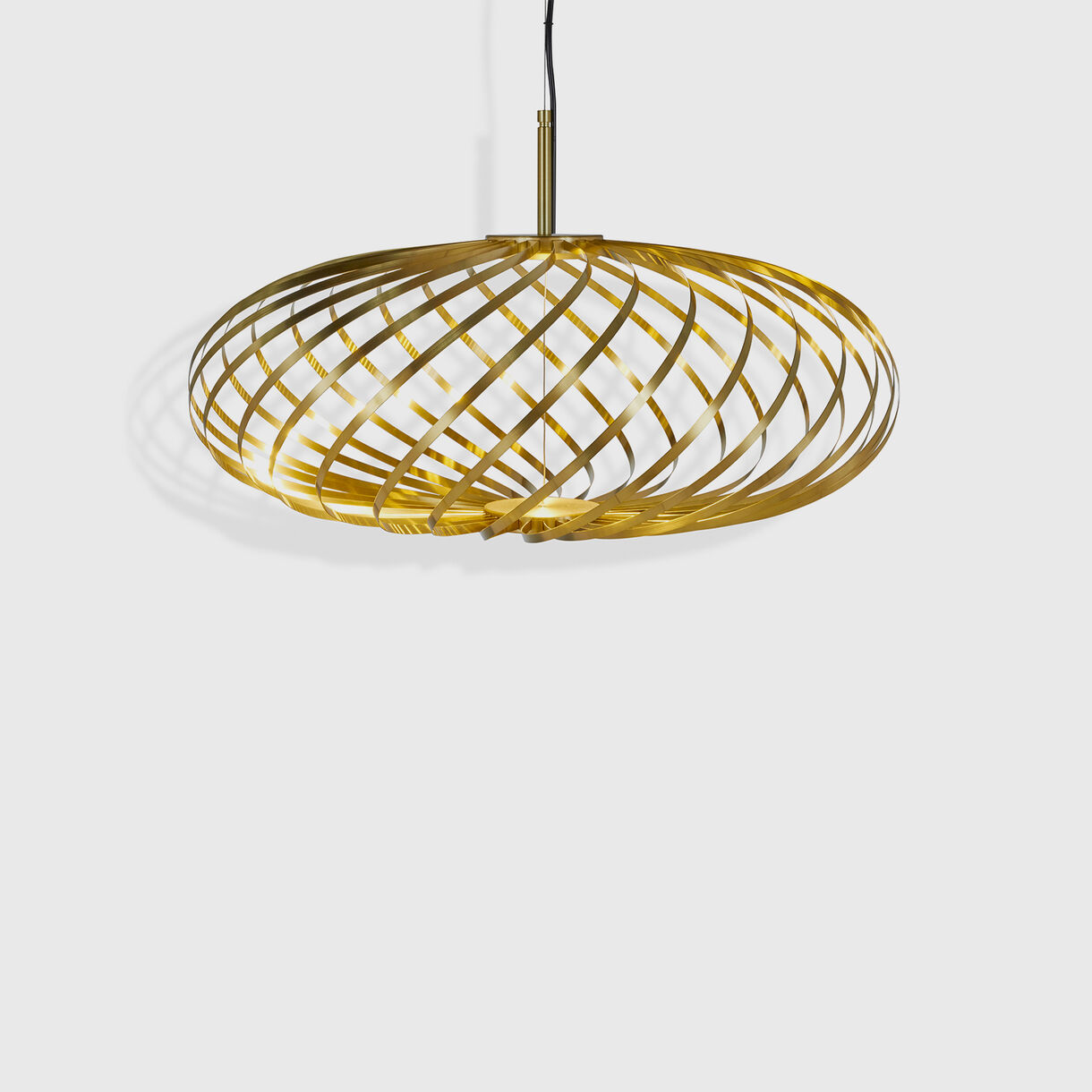 Spring Pendant, Small, Brass