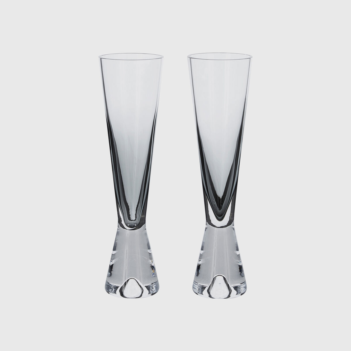 Tank Champagne Glasses, Black