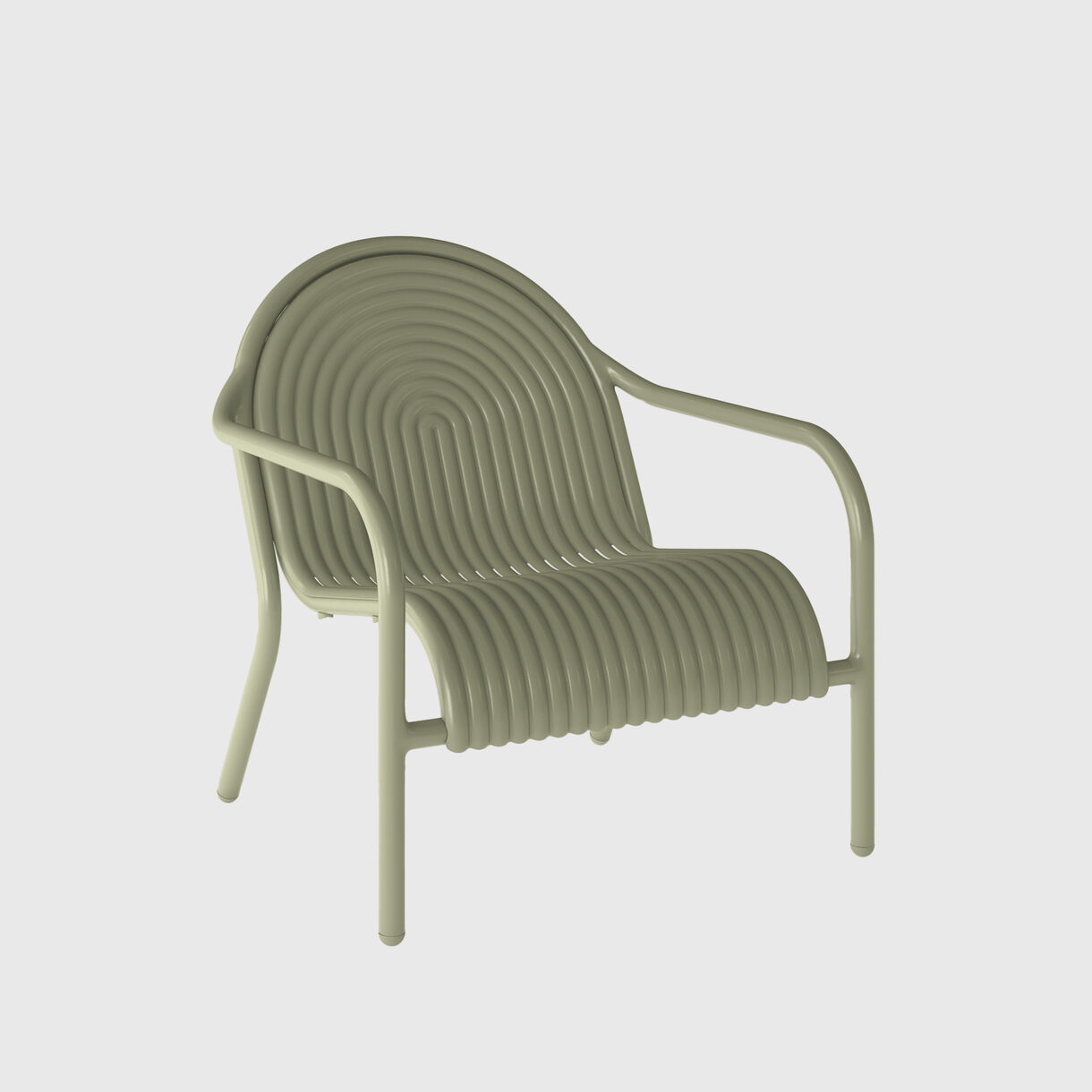 Groove Lounge Chair, Moss