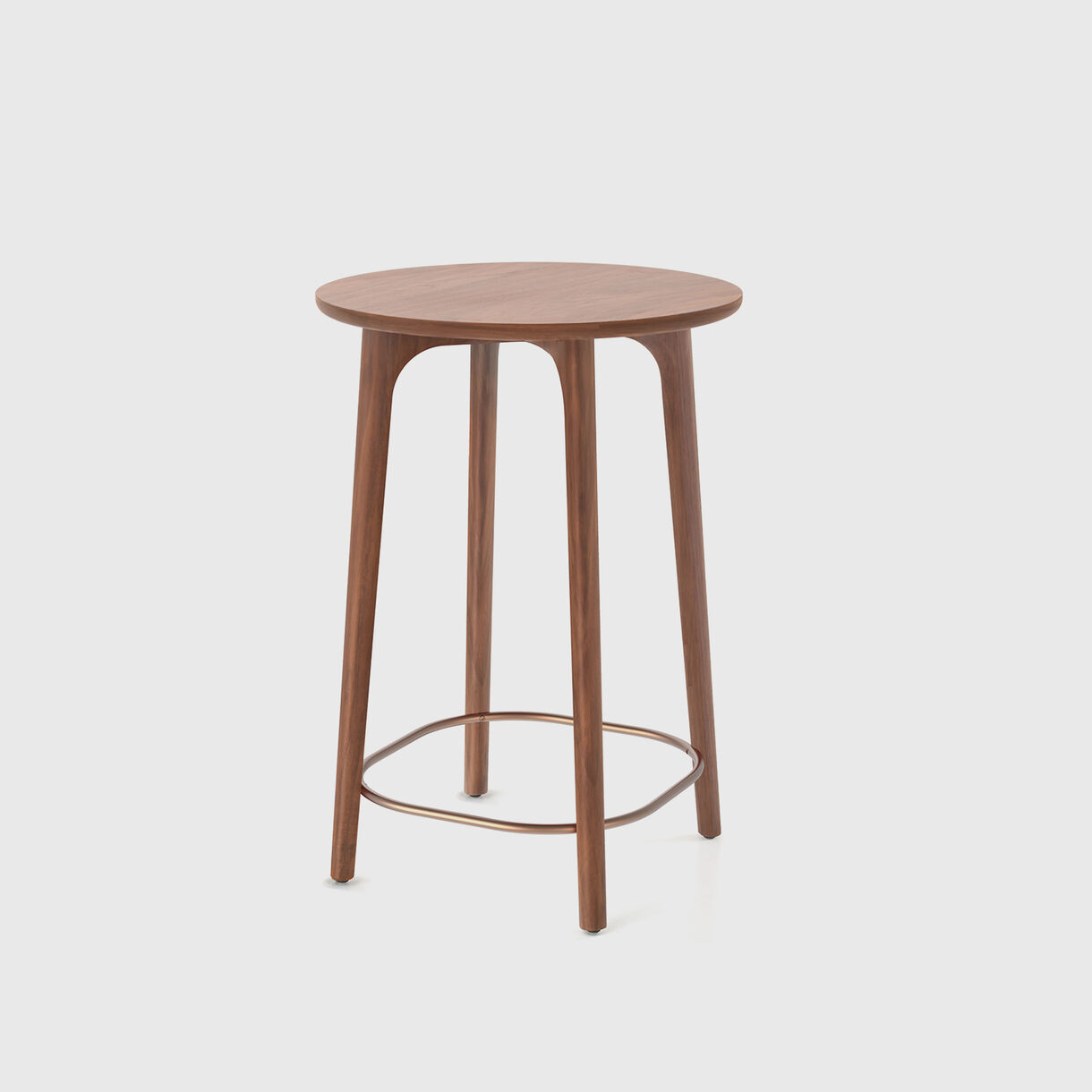 Utility Cafe Table, Walnut 900mm