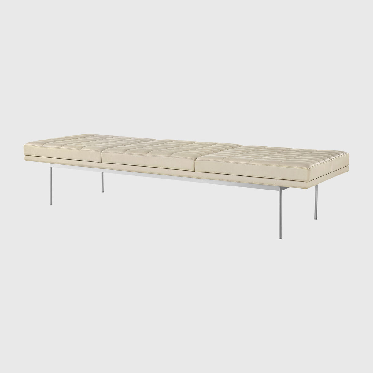 Tuxedo Component Lounge Bench, 3 Cushion, Leather