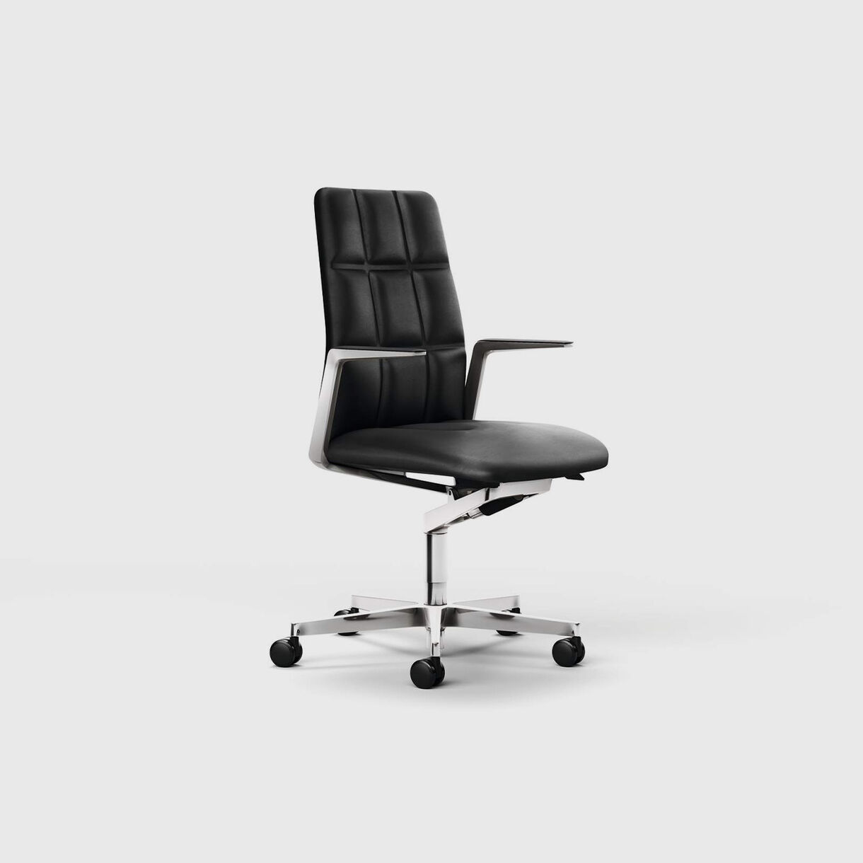 Leadchair Management Swivel Chair, Mid Back