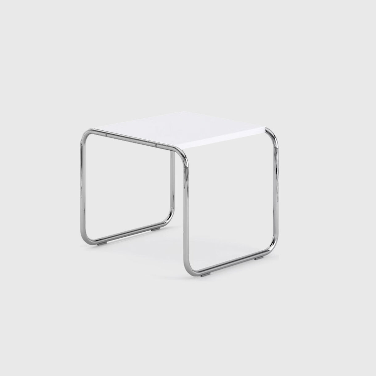 Laccio Side Table, Square, White