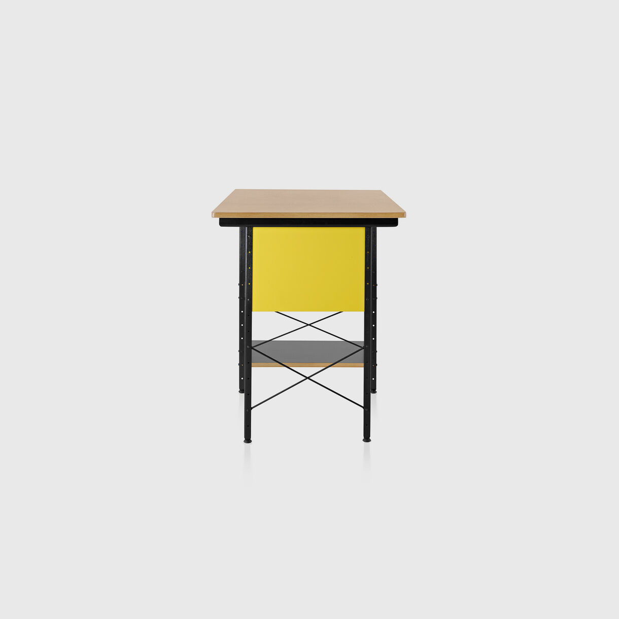 Eames Desk Unit, Open Storage, Black, Multi