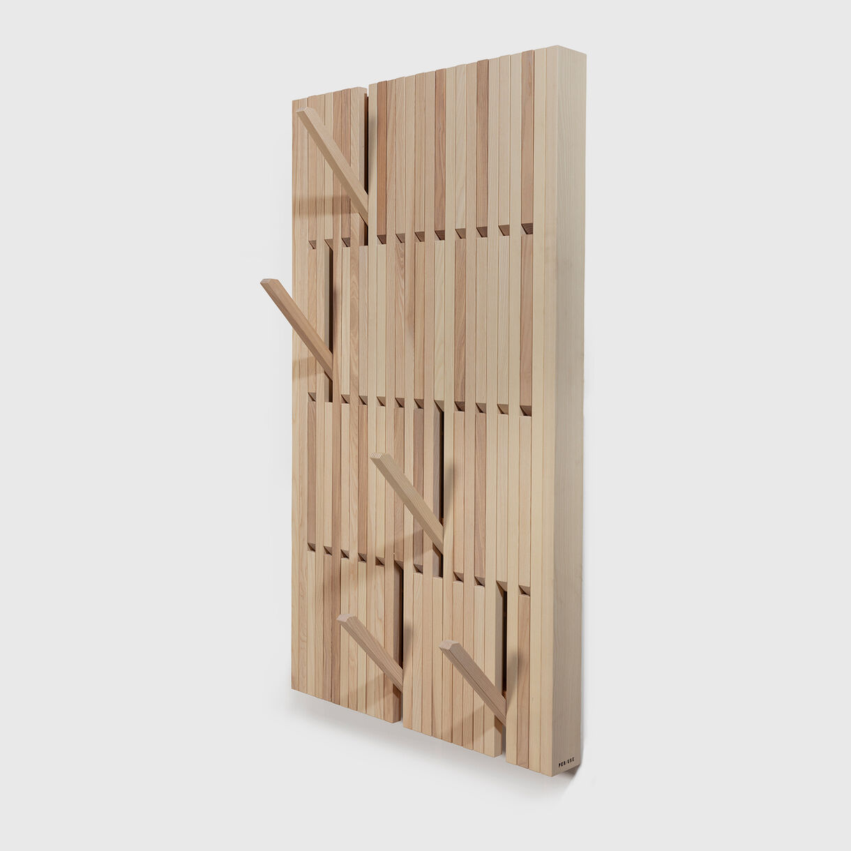 Piano Coat Rack, Large, Natural Ash