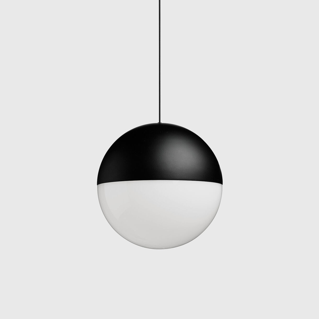 String Pendant Lamp, Sphere, Black