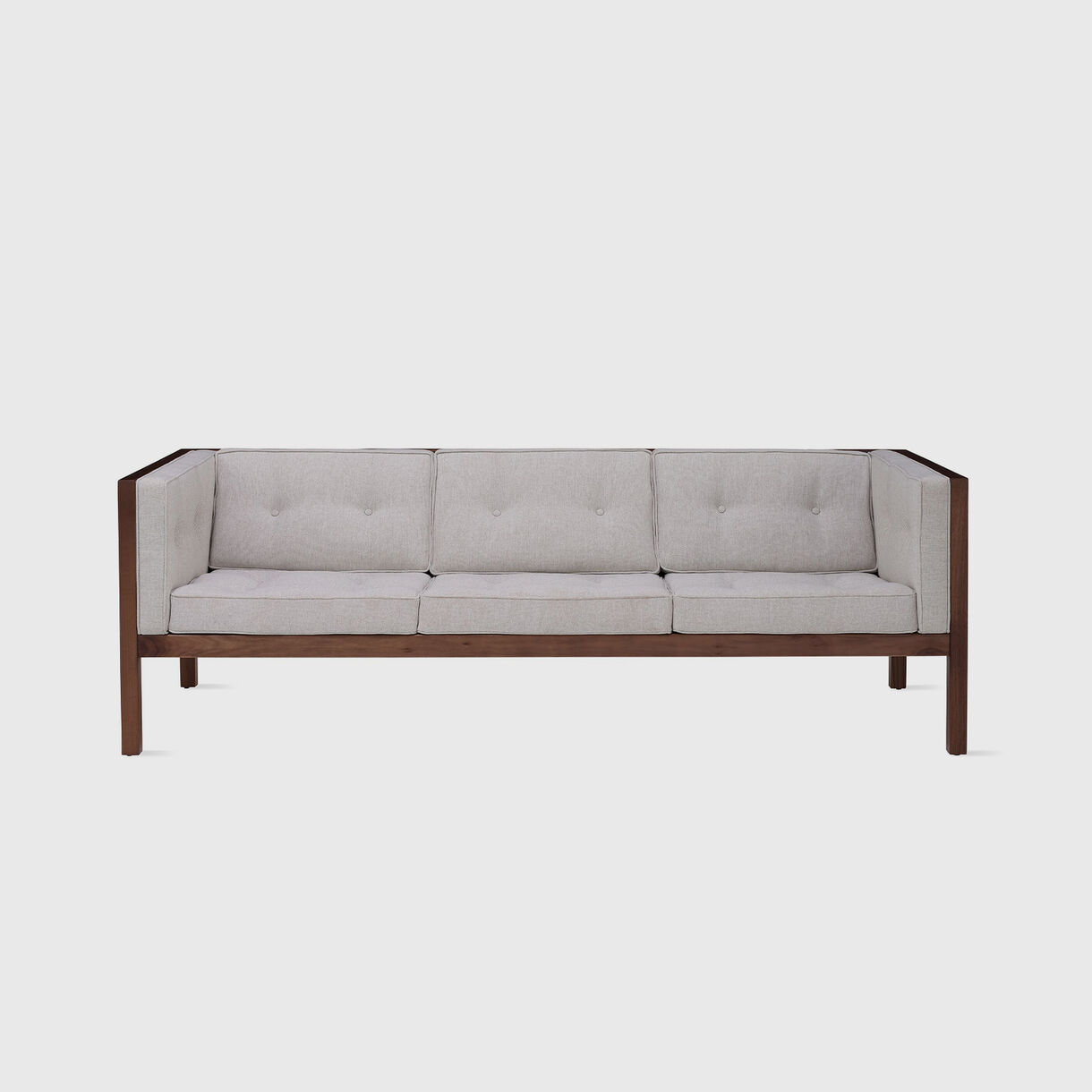 Nelson Cube Sofa, 2070mm, Walnut & Mode Clavicle