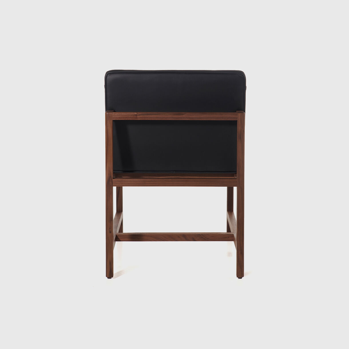 Wood Frame Armless Chair Petit, Walnut (WN), Coach, Black (99999)