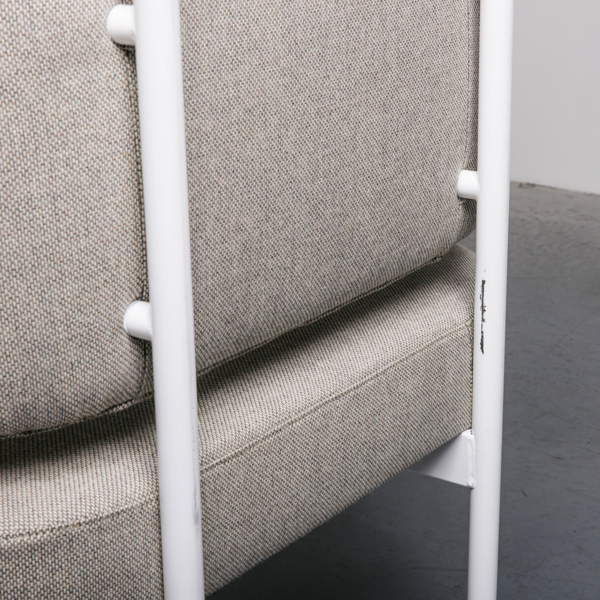 Crescent High-Back Armchair, White