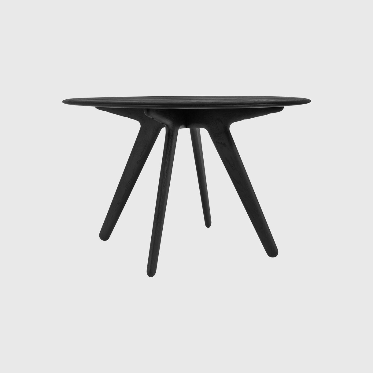Slab Dining Table, Round, &Oslash; 1200mm, Black
