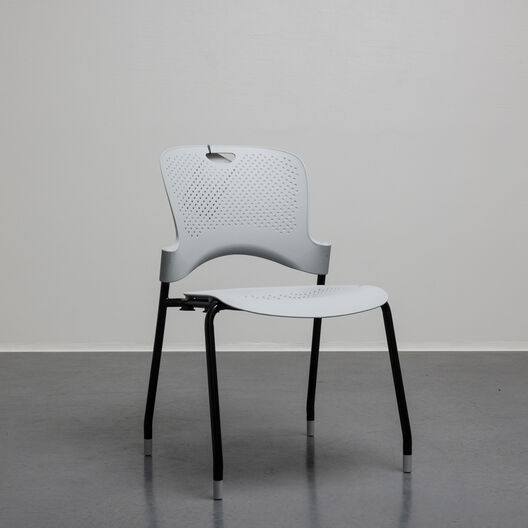 Caper Stacking Chair, Grey