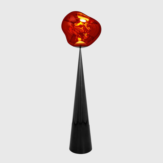 Melt Fat Cone Floor Lamp, Copper
