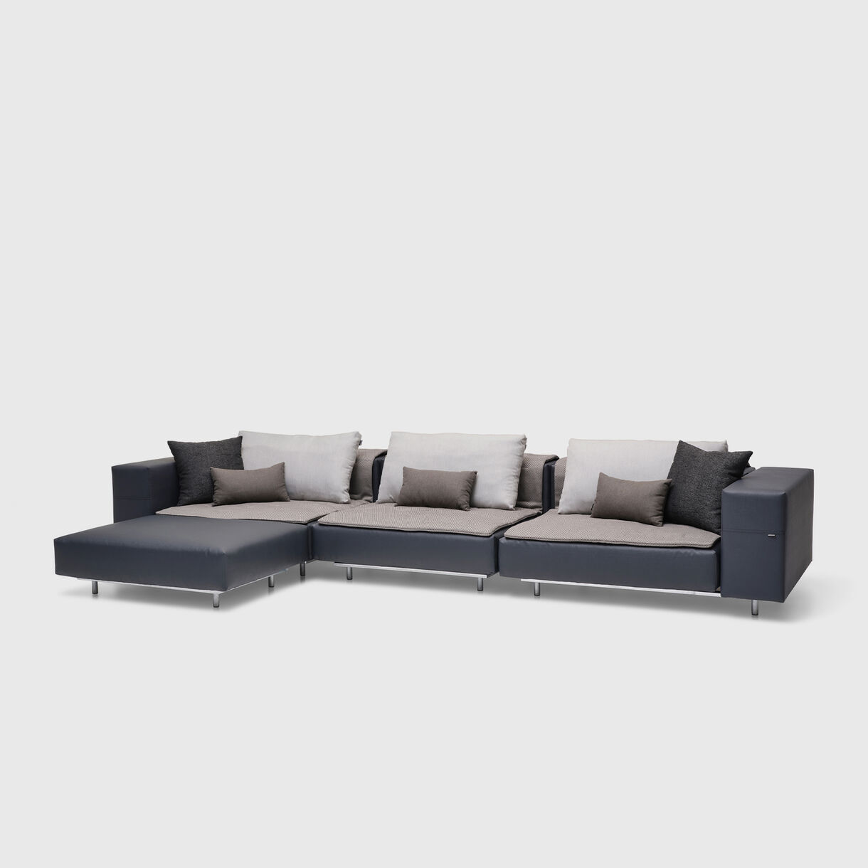 Walrus Lovely Lounger Sofa, London Grey