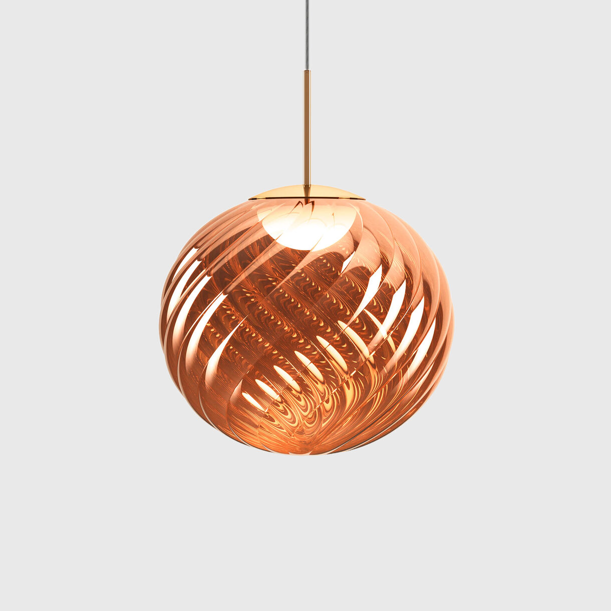 Whirl Pendant, Large, Copper