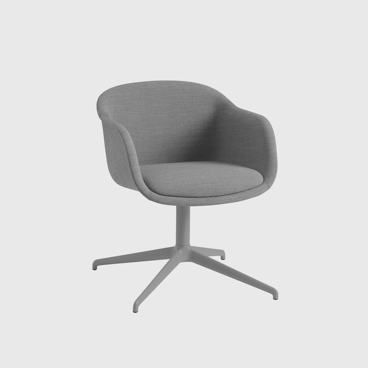 Fiber Conference Armchair, Swivel Base, Remix 133 & Grey