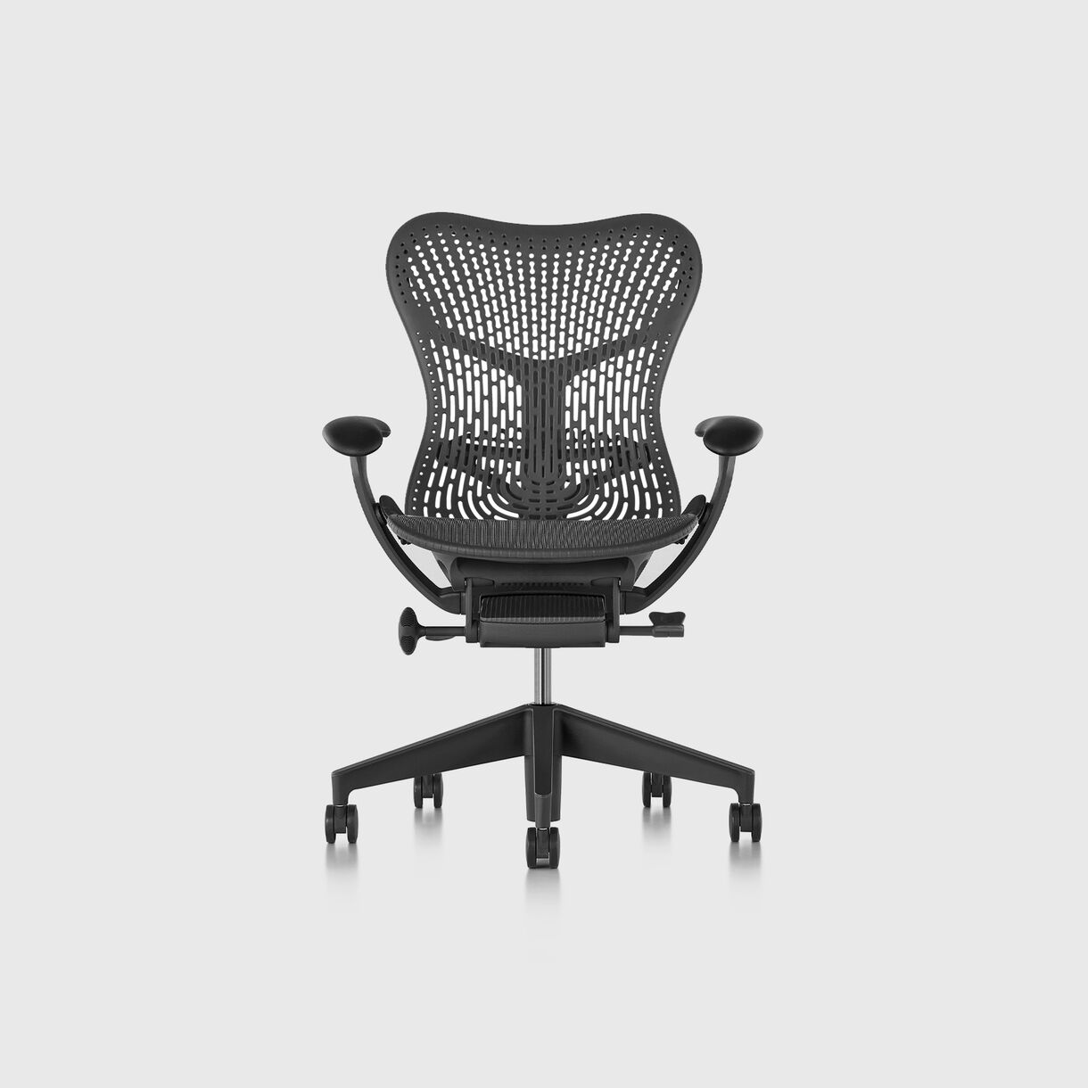 Mirra 2 Work Chair - TriFlex Graphite, Graphite Base & Frame - Fully Adjustable Arms