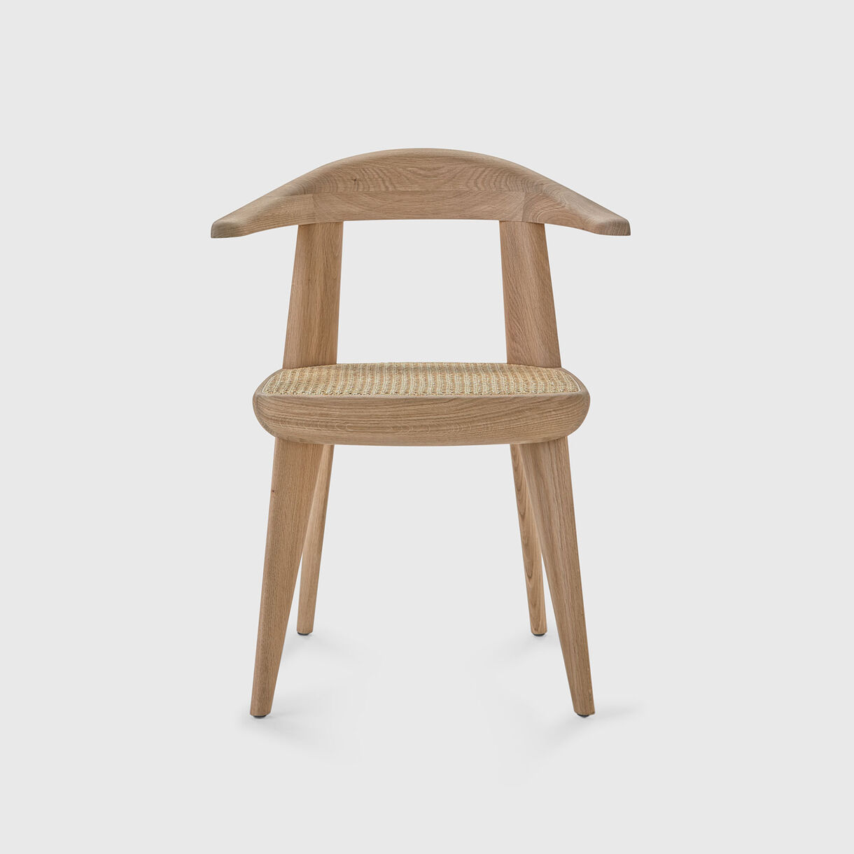 Brutus Armchair, White Oak, Raw Effect & Vienna Cane