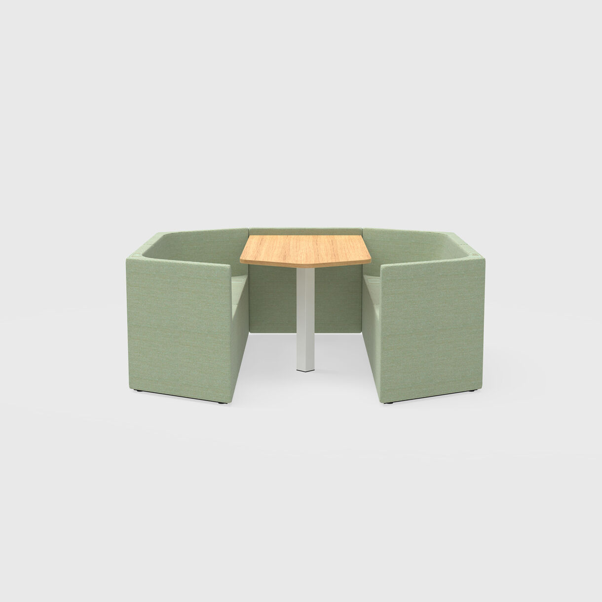 Prisma Work Booth, 6 Person, Low Back