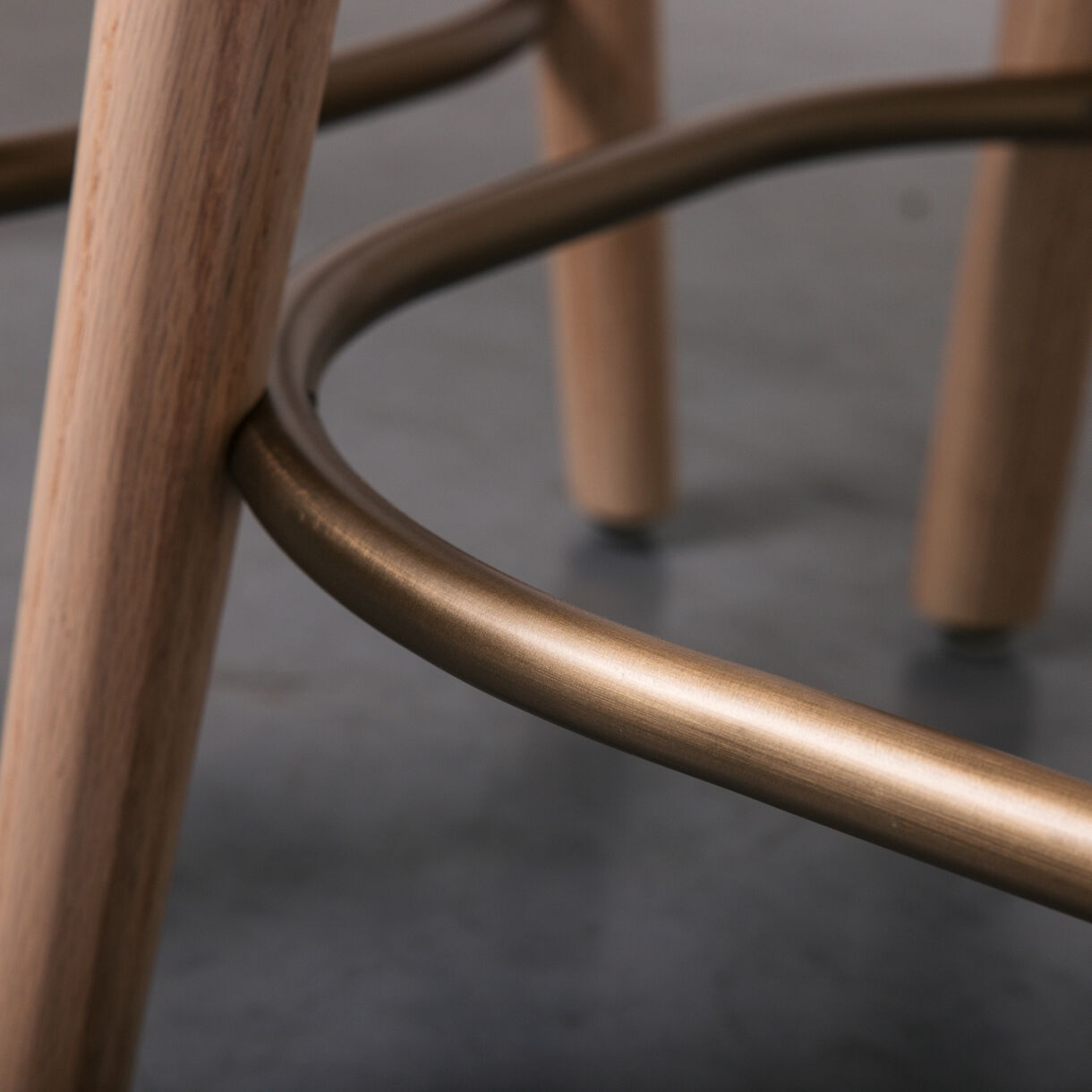 Utility Stool, Counter Height, Natural Oak