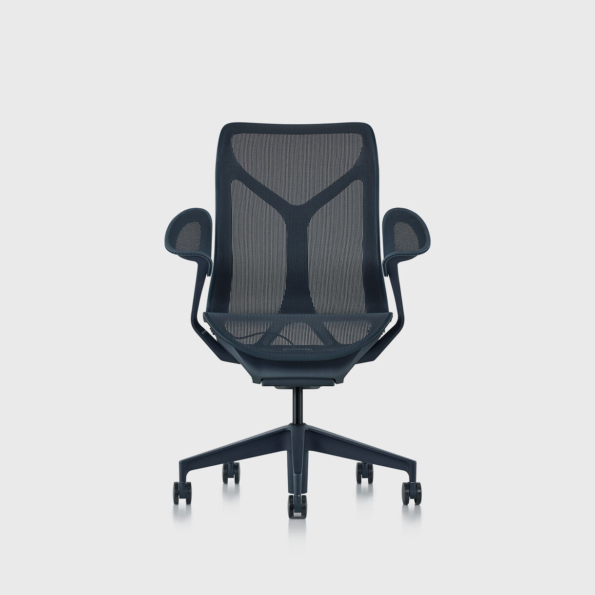 Cosm Chair, Nightfall - Mid Back - Leaf Arms