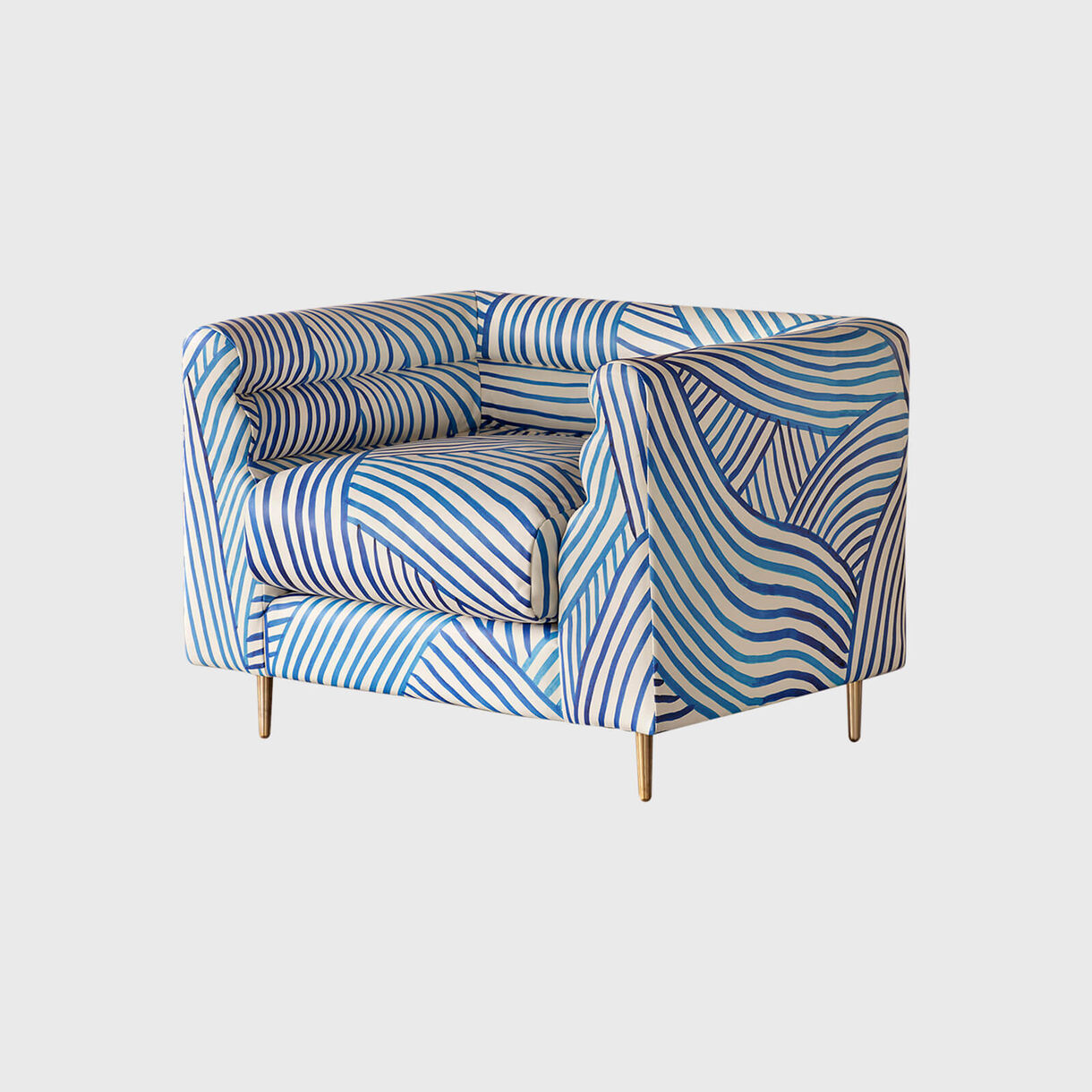 Inky Dhow Ripple Armchair