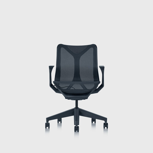 Cosm Chair, Nightfall, Low Back, Fixed Arms