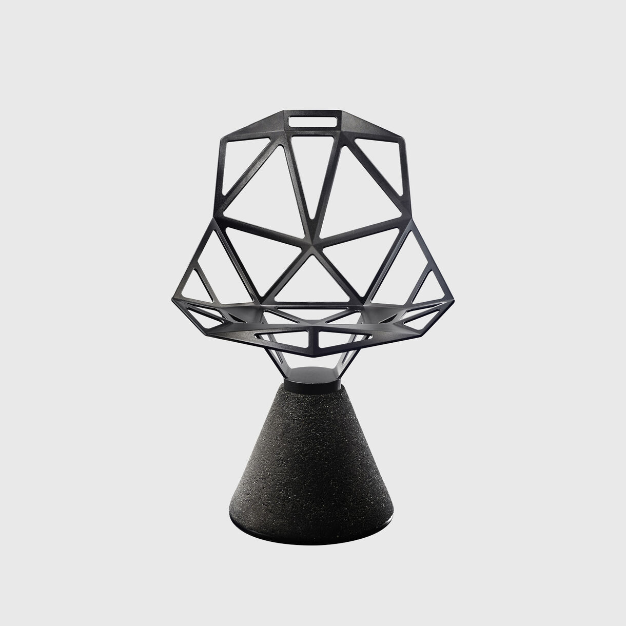 Chair_One Concrete Base, Black