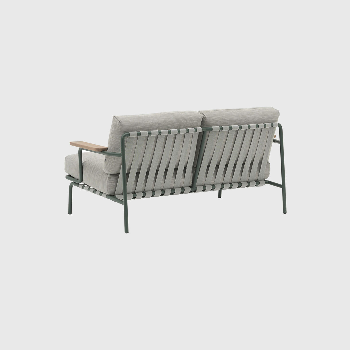 Settle 2 Seater Sofa, Ribbed Weave 2, Dark Green