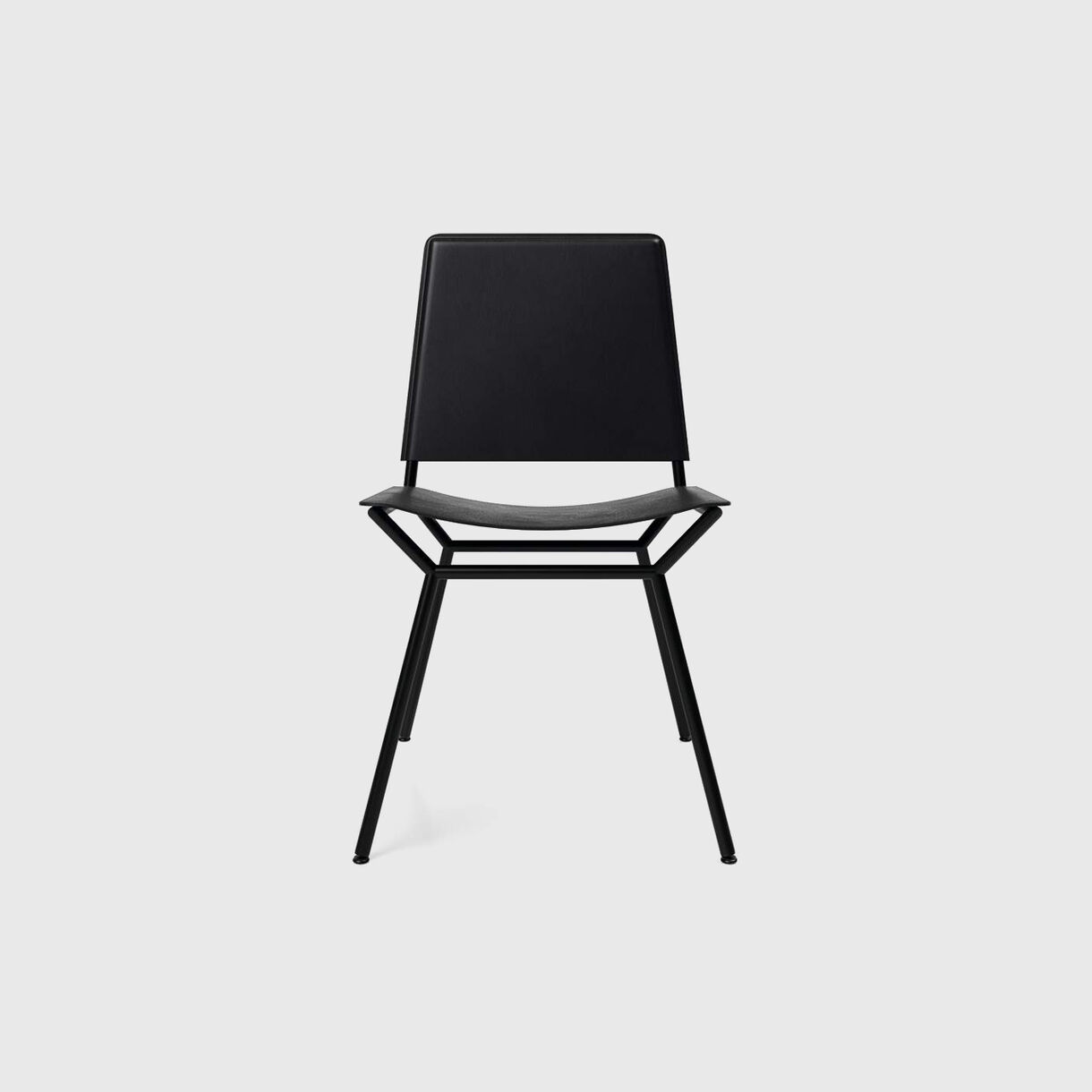 Aissu Chair, Saddle Black Leather