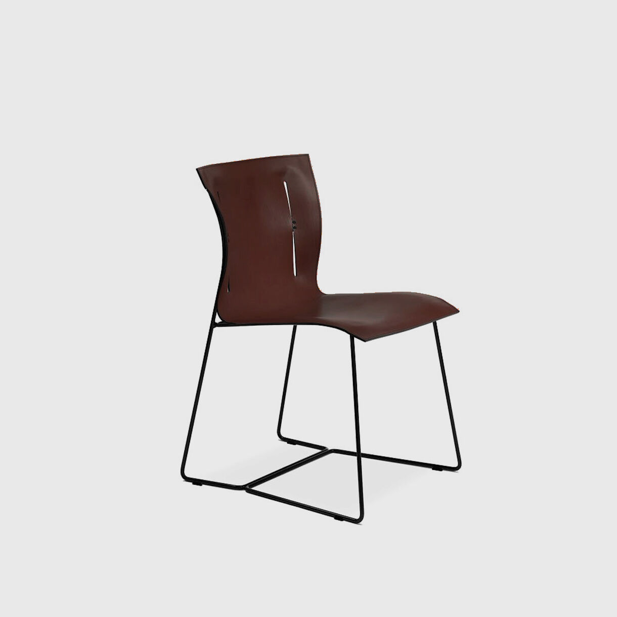 Cuoio Chair, Maron Saddle Leather