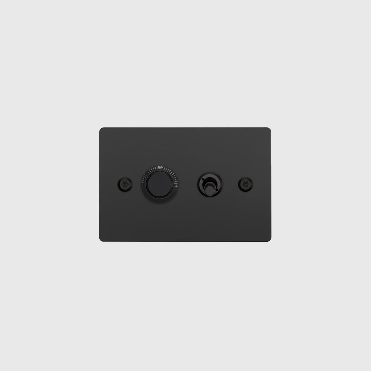 2G Toggle & Dimmer Switch, Linear, Black