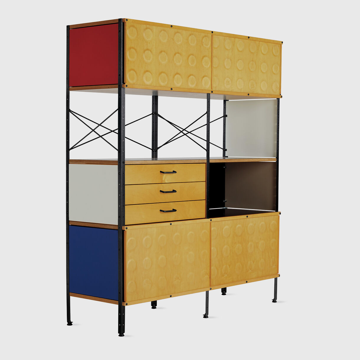 Eames Storage Unit, Multicolour & Black