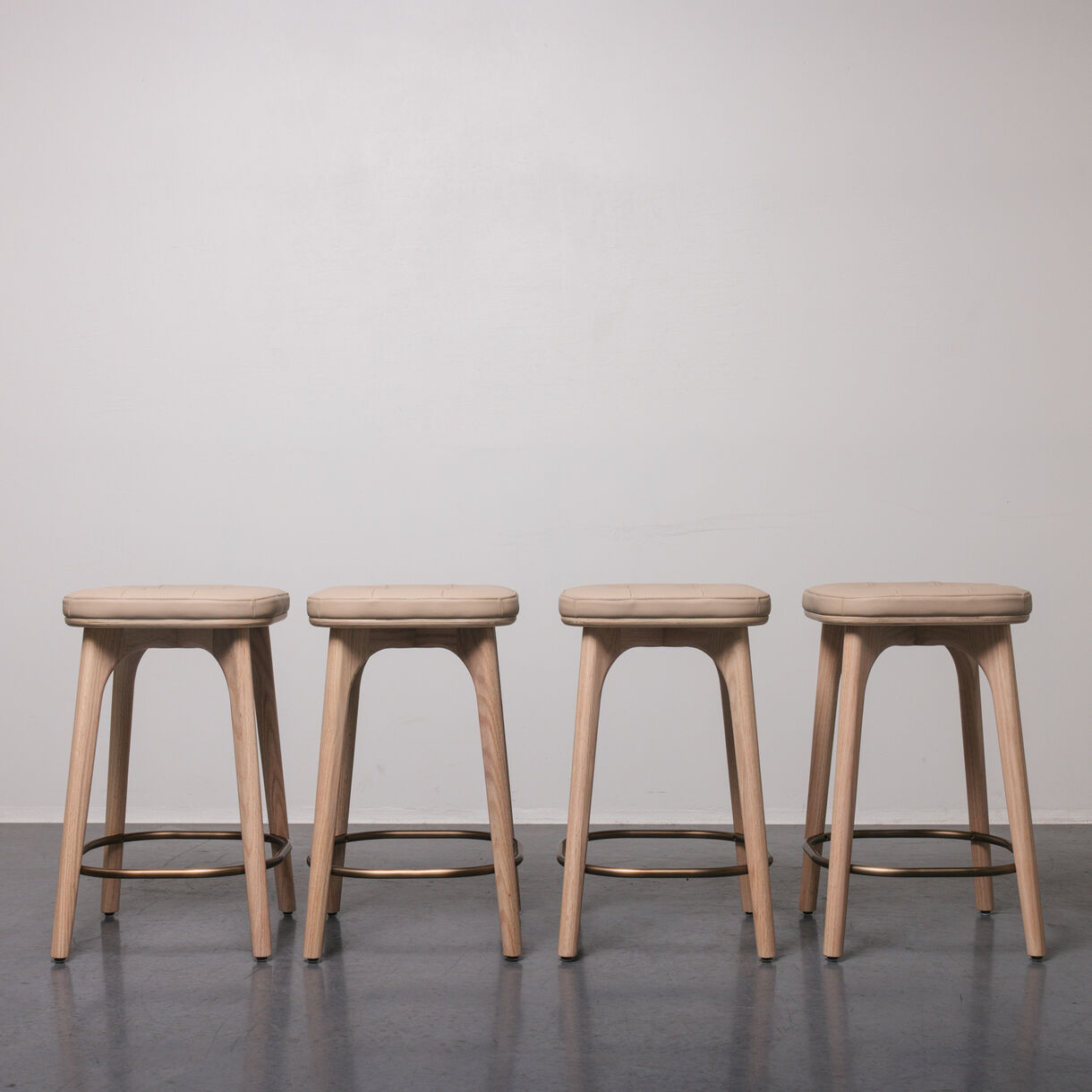 Utility Stool, Counter Height, Natural Oak