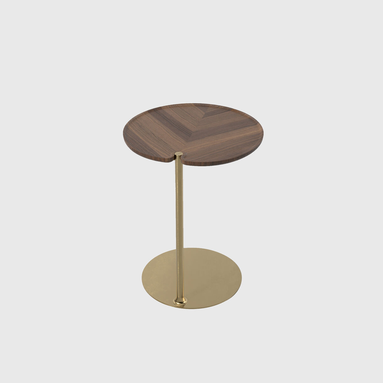 Leaf-1 Side Table, Walnut