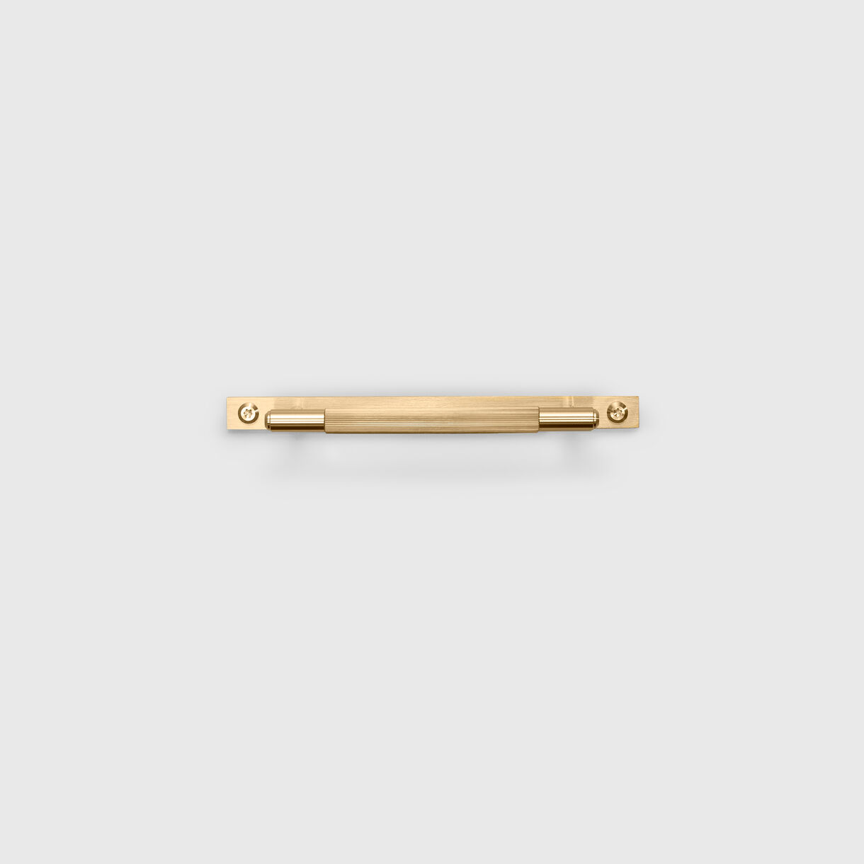 Linear Pull Bar with Plate, Brass