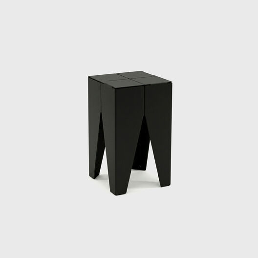 Backenzahn&trade; Steel Side Table, Jet Black Powder Coat