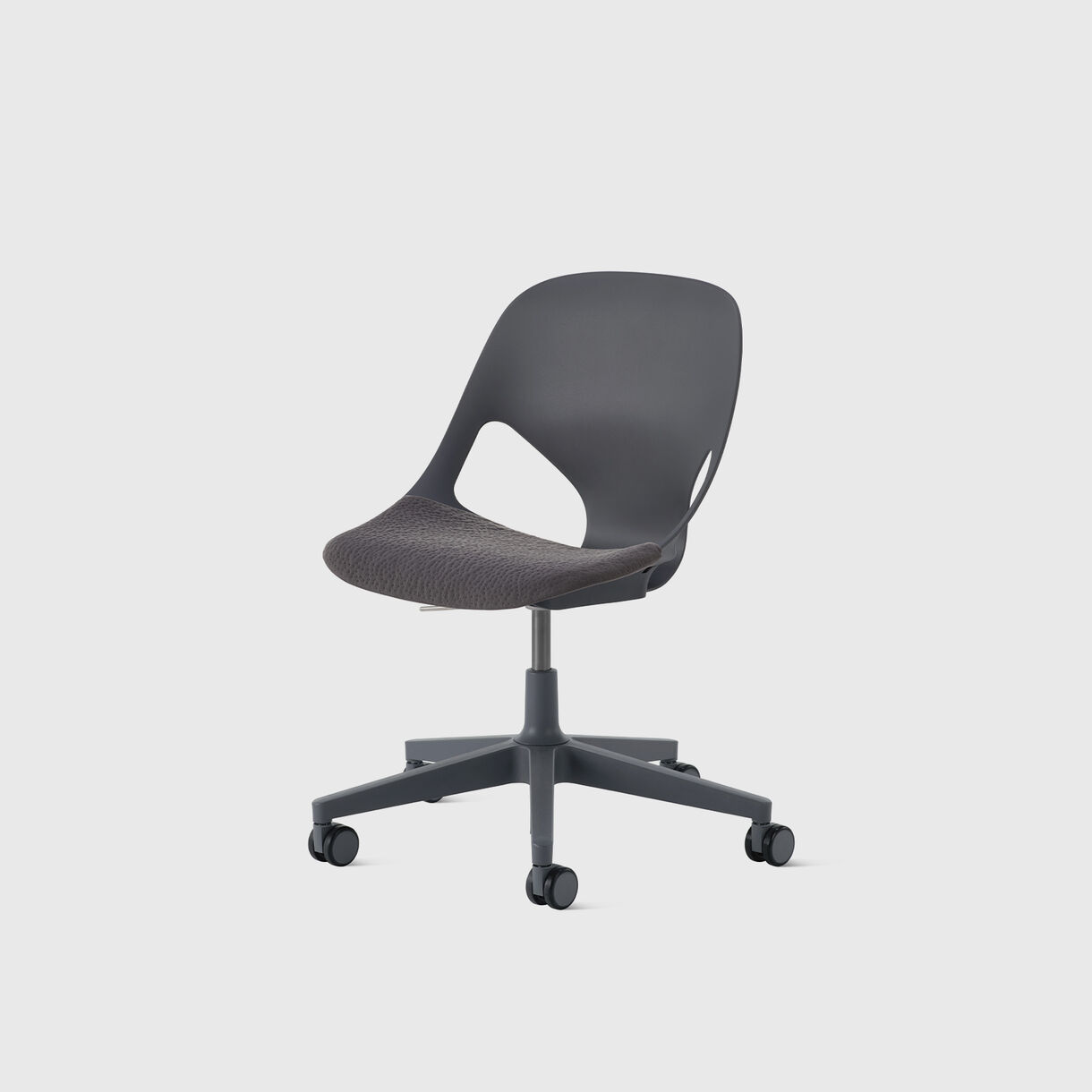 Zeph Multipurpose Chair, No Arms, Carbon & Carbon Upholstery