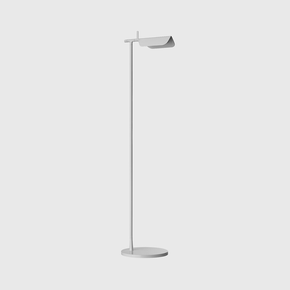 Tab Floor Lamp, White, Off