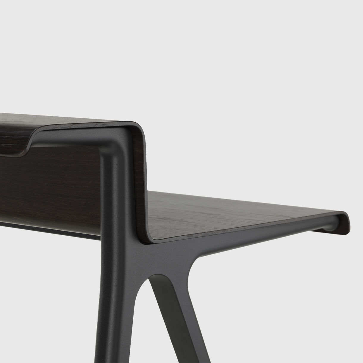 Courier Desk, Dark Oak, Deep Black