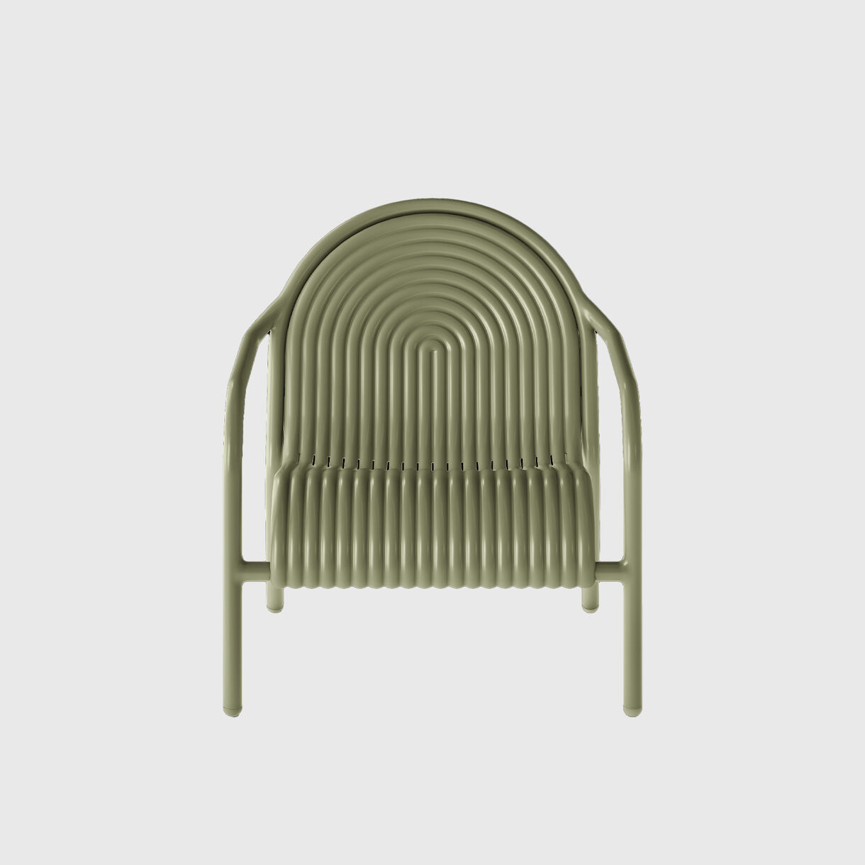 Groove Lounge Chair, Moss