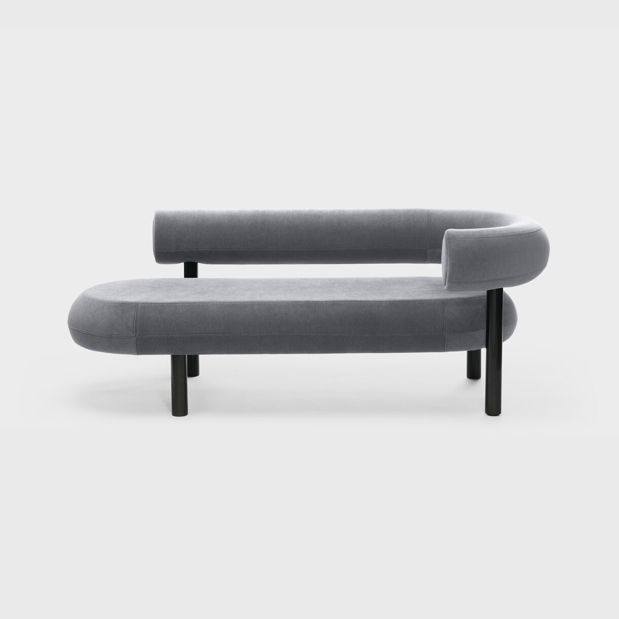 Fat Chaise Lounge, Right, Gentle 2 - Light Grey