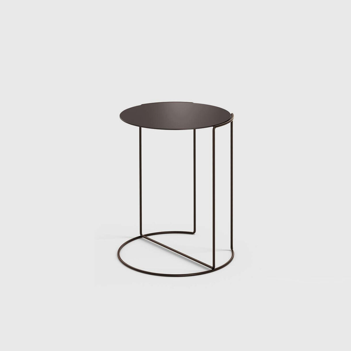 Oki Round Side Table, T4, Bronze