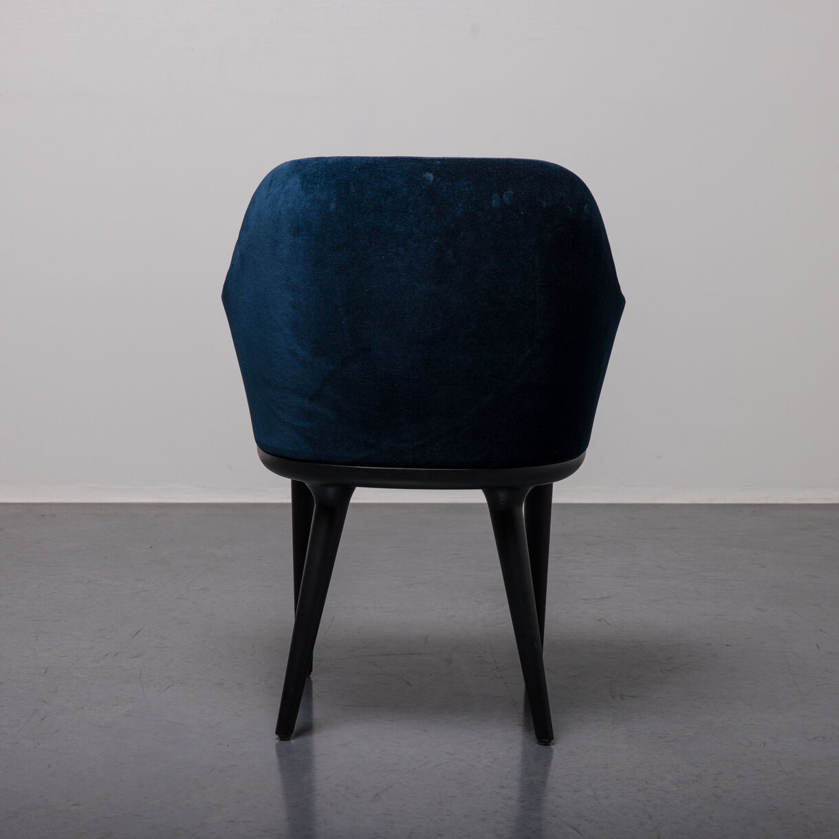 Lunar Dining Chair Small, Black Oak, Imperial Velvet
