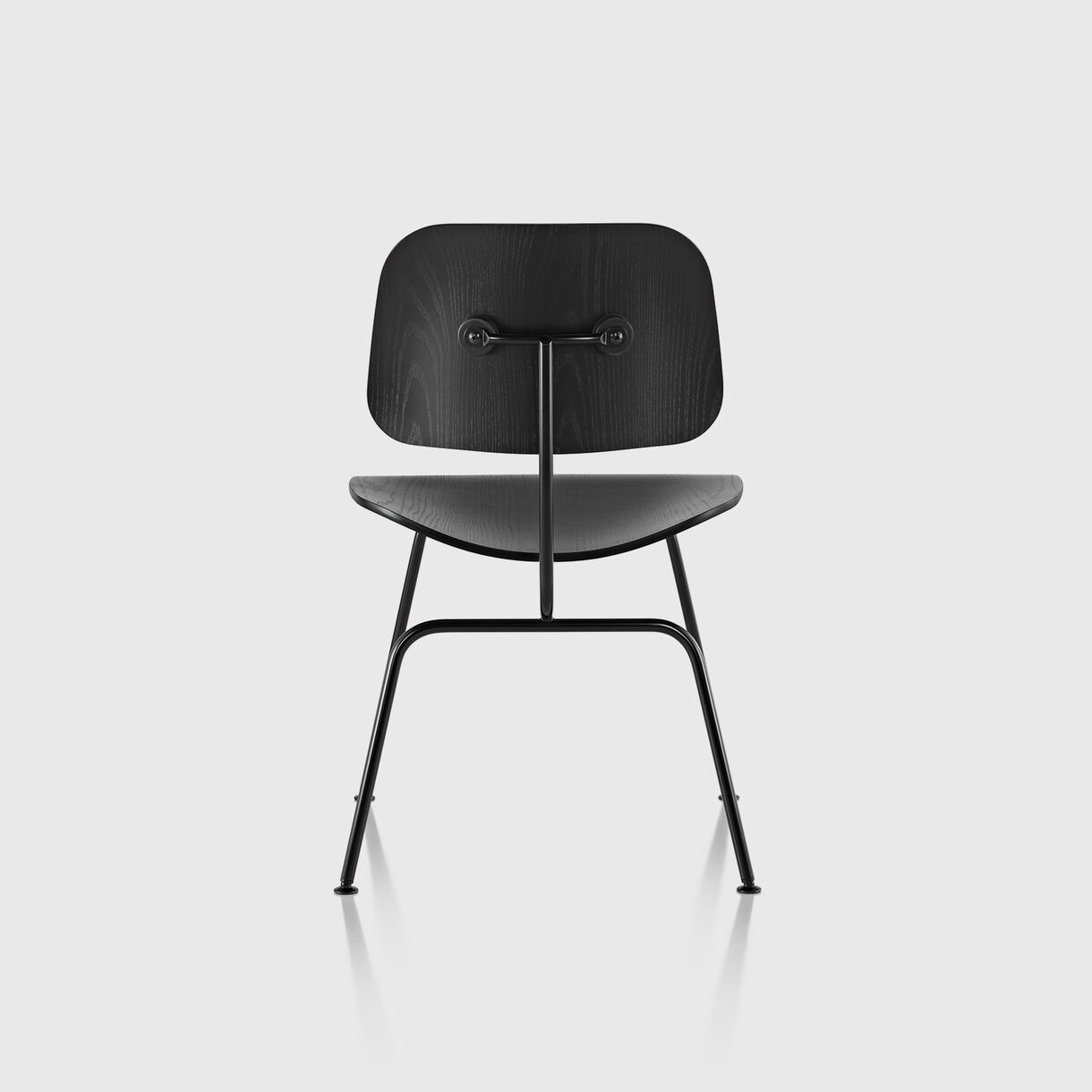 Eames Moulded Plywood Dining Chair, Metal Base, Ebony