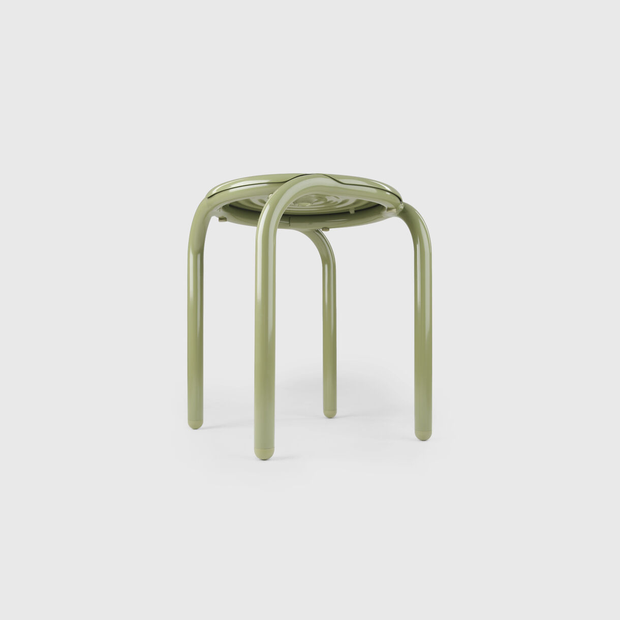 Groove Stool, Moss